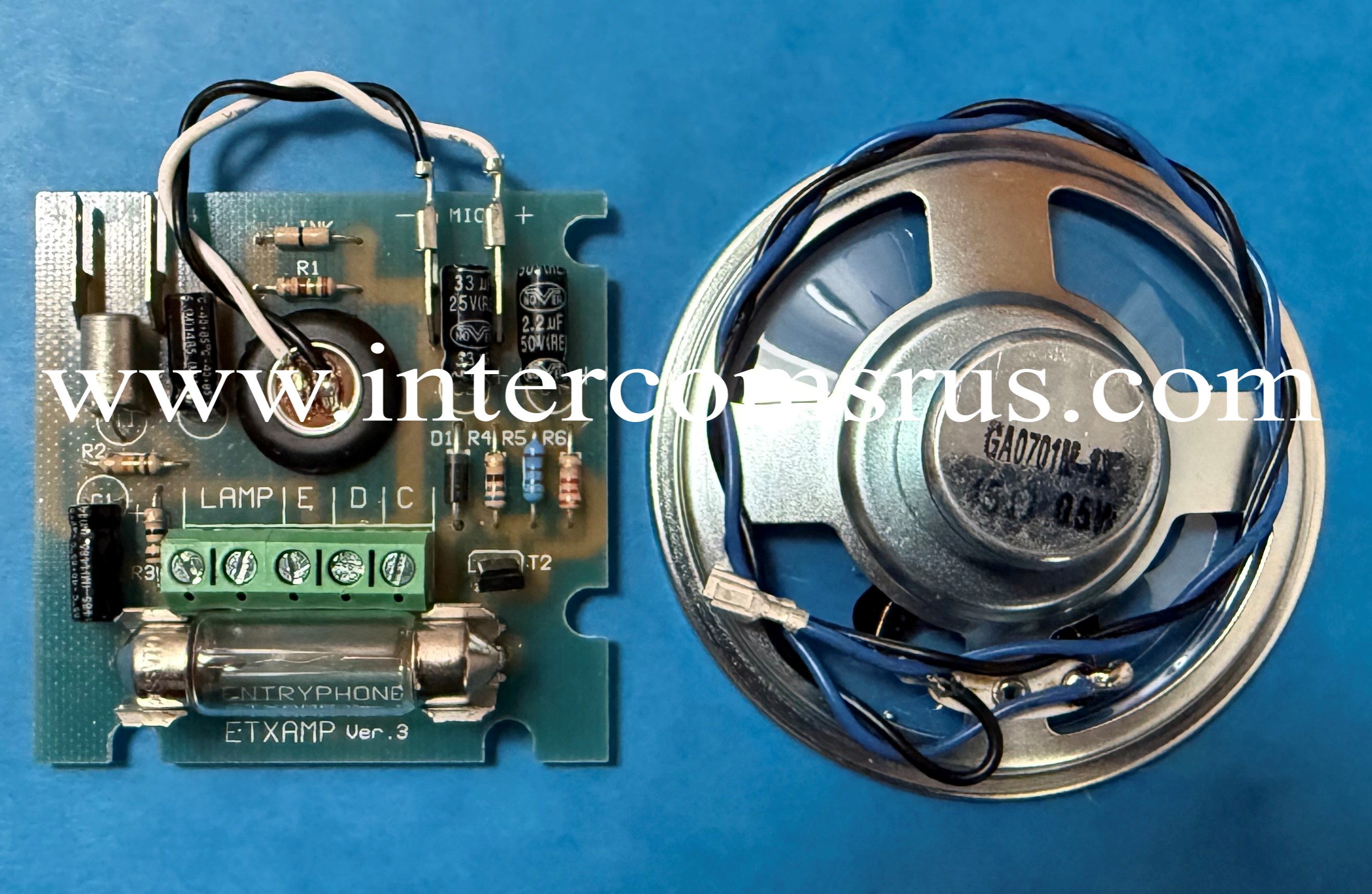 Entryphone EXT AMP 5 (3 Terminal & Light)